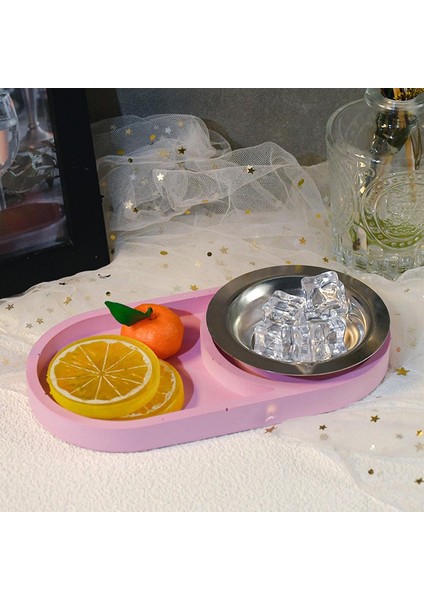 Silikon Kalıp Epoksi Taş Tozu Beton Oval Mini Misketli Bubble Tepsi Kalıbı 17.2X12 cm fırsatları