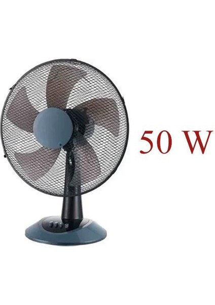 Masa Üstü Vantilatör 50 W 3 Kademeli Vantilatör