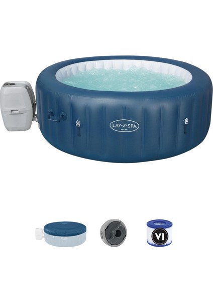 Lay-Z-Spa® 60029 Milan Smart Airjet Plus™ Şişme Spa Havuzu, Mobil Uygulama Kontrollü, 4-6 Kişilik