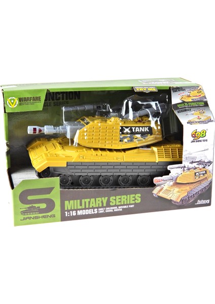 1:16 Ölçek Oyuncak Tank Süper Tank Işıklı Sesli Sürtmeli 30 cm fırsatları