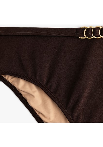 Astarlı Aksesuar Detaylı Parlak Yüksek Bel Toparlayıcı Bikini Altı modelleri