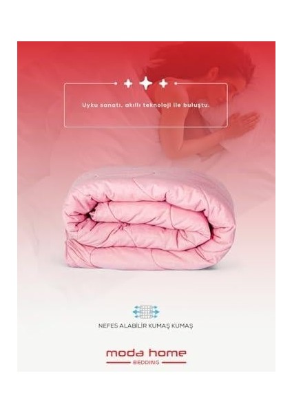 Home Bedding Welsoft Pembe Yorgan Seti Tek Kişilik (1ADET Silikon Yastık ve Kılıfı Hedıye)