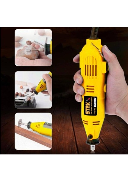 300 Parça 400 Watt 60.000 Rpm 6 Kademe Devirli Hobi Gravür Taşlama Zımpara Çantalı Set fırsatları