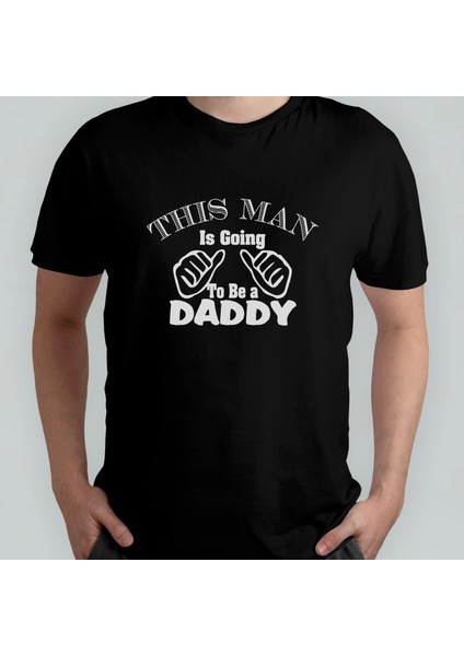 Baba Oluyorum - Babalar Günü Unisex %100 Pamuklu Bisiklet Yaka T-Shirt Model 2