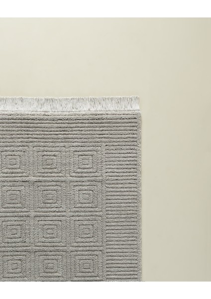 Laura Saçaklı Halı - Gri - 120X170 cm fırsatları