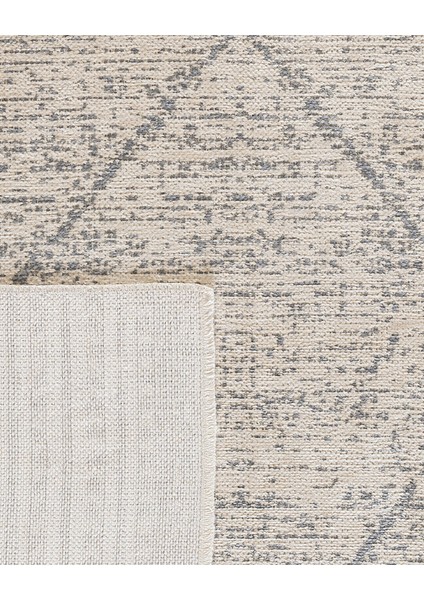 Banne Pamuklu Halı - Krem - 160X212 cm