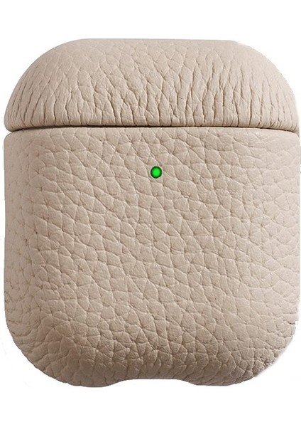 1/2 Altın Kahverengi Için Lychee Tahıl Cowhide Kulaklık Kılıfı (Yurt Dışından)