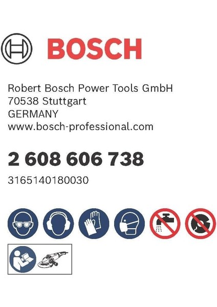 Professional Yelpaze Taşlama Diski (Açılı Taşlama Makineleri Için, Farklı Malzemeler Için, Çap 180 Mm, Granülasyon 60)