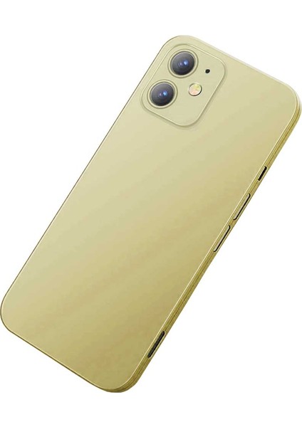 Apple iPhone 12 Uyumlu 360 Derece Tam Kaplayan Cam Kapak Kılıf