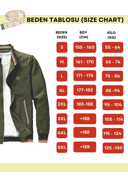 Nakış Armalı Mevsimlik Erkek Mont & Ceket Yeşil
