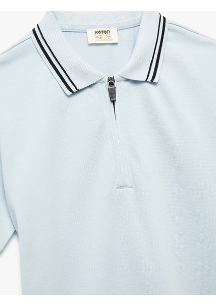 Pamuklu Kısa Kollu Biyeli Polo Yaka Tişört modelleri
