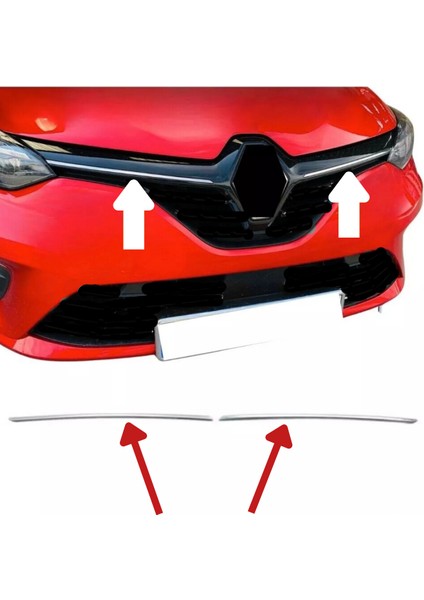 Renault Clio 5 Krom Ön Panjur 2 Parça 2019 Üzeri