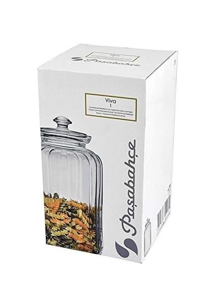 Viva Dose 2.5 L, Cam, Şeffaf, 13,5 x 13,5 x 26 cm