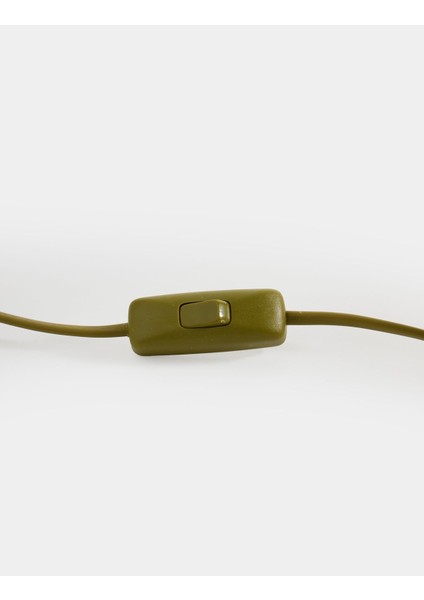 Luum Kumaş Şapkalı Traverten Abajur