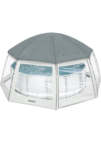 ® 58612 Havuz Için Kubbe Çadır - 4,88 M Yer Üstü Havuz ve Spa Için