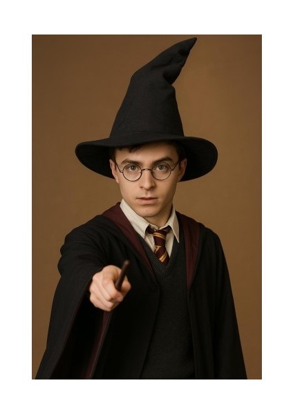 Harry Potter Seçmen Şapkası Siyah Renk