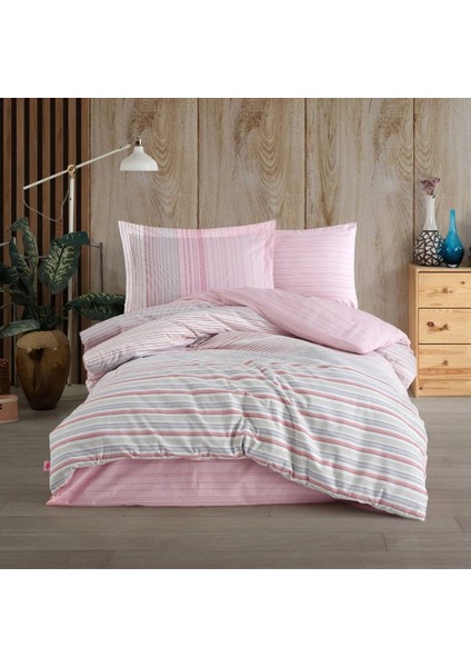 Trella Pembe - Poplin Studio Tek Kişilik Nevresim Takımı