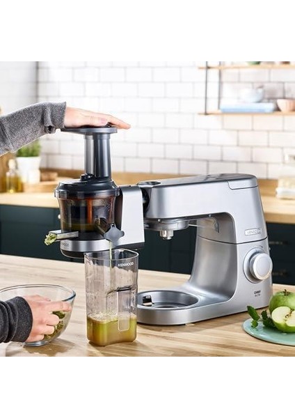 Sebze Meyve Yavaş Spiral Sıkma Aparatı Kax720pl - Mutfak Şefi Aksesuarı, Lifli Posayı Toplama (Tüm Chef Mutfak Makineleri Için Uygun)