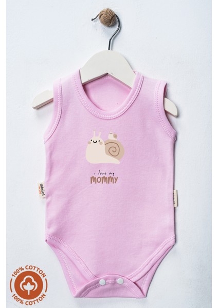 Unisex %100 Organik Pamuklu Love Baskılı 3-6-9-12 Ay 3lü Kolsuz Atlet Bebek Body Zıbın fiyatları
