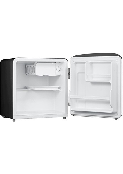 DB80RBL Retro Siyah Mini Buzdolabı