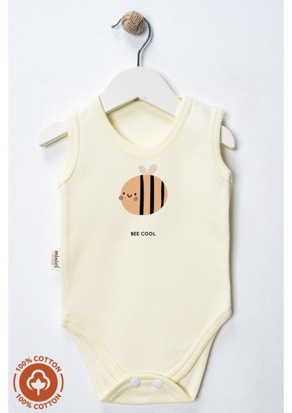 Unisex %100 Organik Pamuklu Love Baskılı 3-6-9-12 Ay 3lü Kolsuz Atlet Bebek Body Zıbın fırsatları