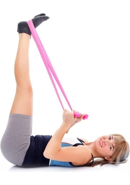 Yüksek Sert Direnç Pilates Yoga Bandı Egzersiz Direnç Güç Lastiği Plates Bant Egzersiz Lastiği Band