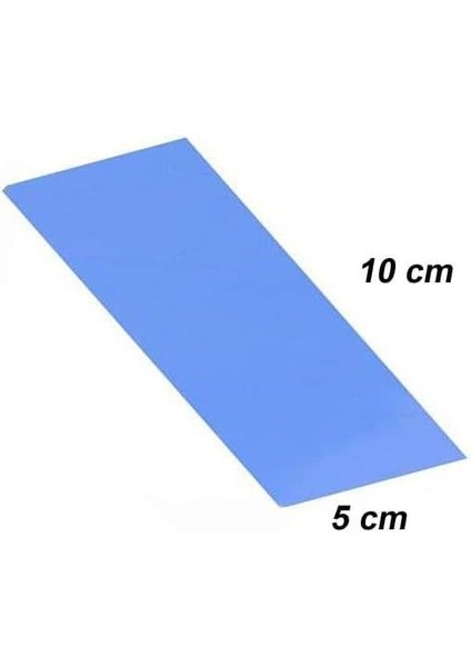 Plus PX-PAD10 10X5 cm 1mm 11GR Yüksek Iletken Termal Pad, Mavi Thermal Pad (M2 Ssd, Chipset, Cep Telefonu, Notebook, Ps4,ps5 Uyumlu)