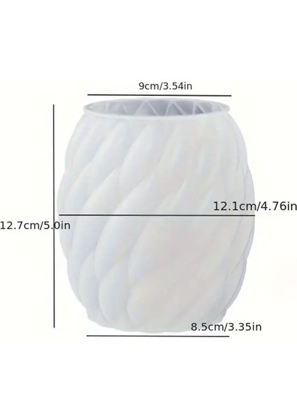Silikon Mum Yağmur Damlası Şekilli Büyük Boy 3D Geometrik Kavisli Sütun Sabun Kalıbı modelleri