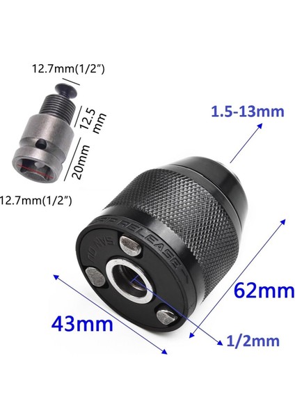 Torklu Darbeli Bijon Somun Sökme Sıkma Makinesi Için Metal Kilitlemeli Agır Hizmet Mandreni Kaplinl modelleri