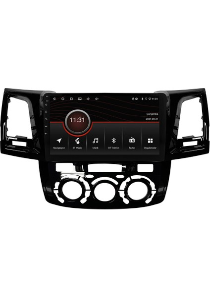 Toyota Hilux Android Multimedya Sistemi (2006-2014) CRV-4784XR Manuel Klima