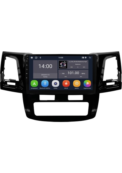 Toyota Hilux Android Multimedya Sistemi (2006-2014) CRV-4784XD Dijital Klima
