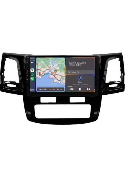 Toyota Hilux Android Multimedya Sistemi (2006-2014) CRV-4784XD Dijital Klima