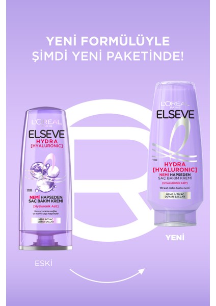Elseve Hydra Nemi Hapseden Saç Bakım Kremi 250 ml