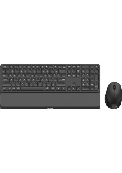 SPT6607 Bluetooth Kablosuz Dual Mod 2.4ghz + 2 Kanallı Türkçe Q Klavye & Mouse Set Siyah