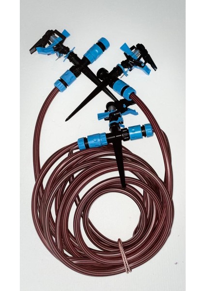 Fıskıye Seti (Üç Adet) ve Çift Başlıklı Musluk Aparatı