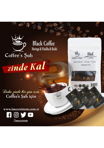 Kahve – Reishi Mantarı, Moringa ve Hindiba Özlü Fonksiyonel Kahve indirimleri
