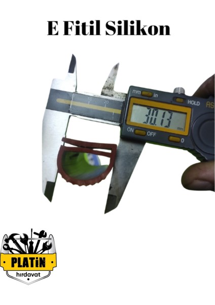 Isıya Dayanıklı Silikon Fırın Cam Contası E Fitili Cam Genişlik 30MM Yükseklik 25MM PLT28000220