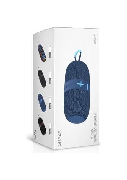 16W Ekstra Bass Dahili Mikrofon, Aux, Sd Kart, USB Girişli Wireless Hoparlör Mavi