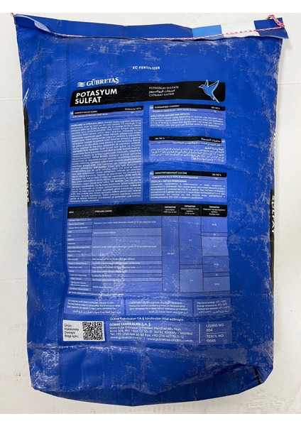Potasyum Sülfat - 25 kg fiyatları