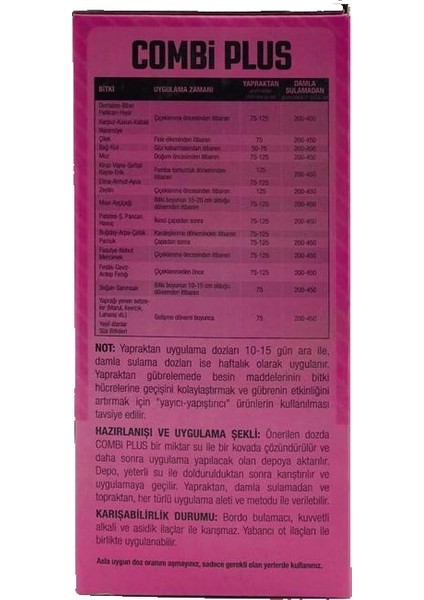 Combi Plus (1 Kg) (Bor, Bakır, Demir, Mangan, Molibden, Çinko)