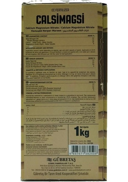 Calsimagsi (Kalsiyum Magnezyum Ntrat) (1Kg) fırsatları