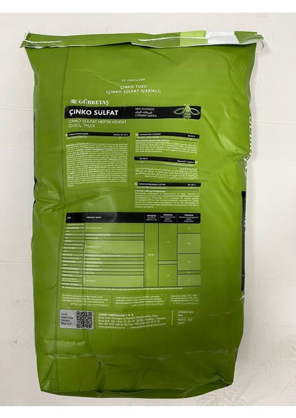 Çinko Sülfat 25 kg fiyatları