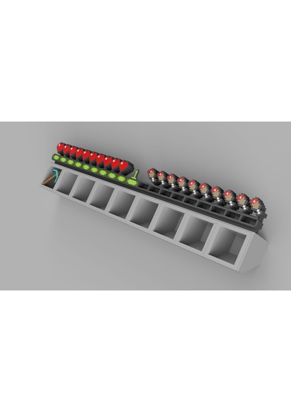 Minecraft Kalp ve Kazma Temalı Envanter Slotu 3D Baskı Masaüstü Süs / Dekorasyon indirimleri