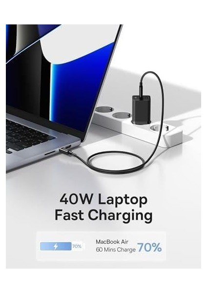 Gan5 Pro C+C 40W Şarj Cihazı-Siyah