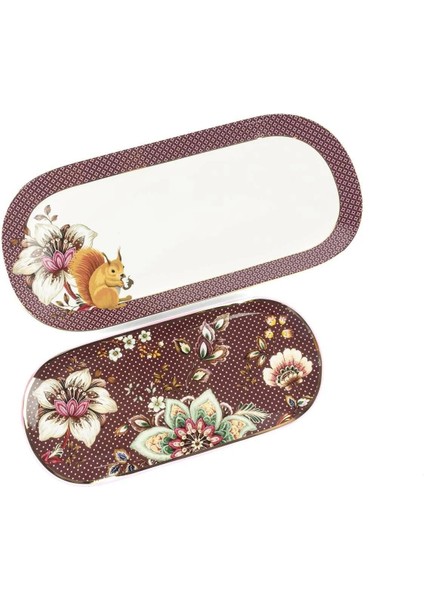 Magenta 2'li Oval Servis Tabağı 20x43 16x34cm