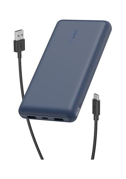 USB C Taşınabilir Şarj Cihazı 20000 Mah, USB Tip C Giriş Çıkış Bağlantı Noktalı 20K Güç Bankası Için USB C - A Kablosu Dahil 2 USB A Bağlantı Noktası – Mavi
