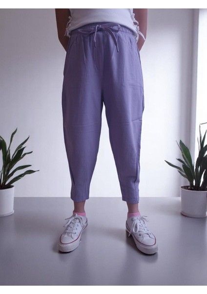 Nora Kız Çocuk Keten Görünümlü Pantolon (%100 Pamuk)