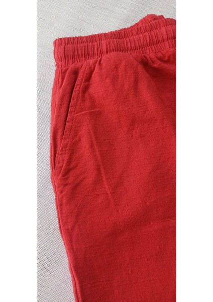 Nora Kız Çocuk Keten Görünümlü Pantolon (%100 Pamuk)