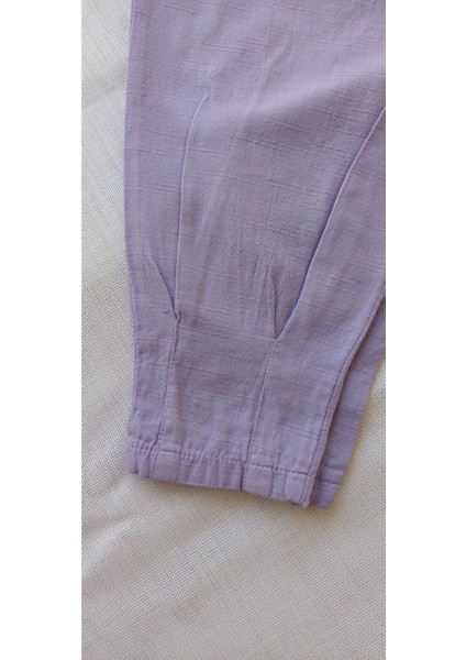 Nora Kız Çocuk Keten Görünümlü Pantolon (%100 Pamuk)