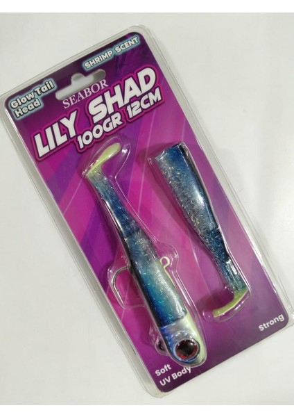 Lıly Shad 100 gr 2+1 Silikon Yem - Sardine Uv